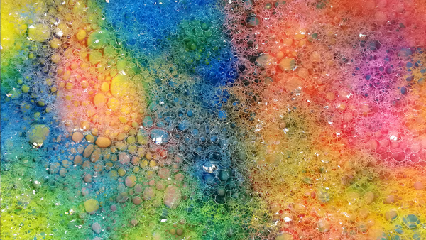 How To Make Bubble Art on Canvas!