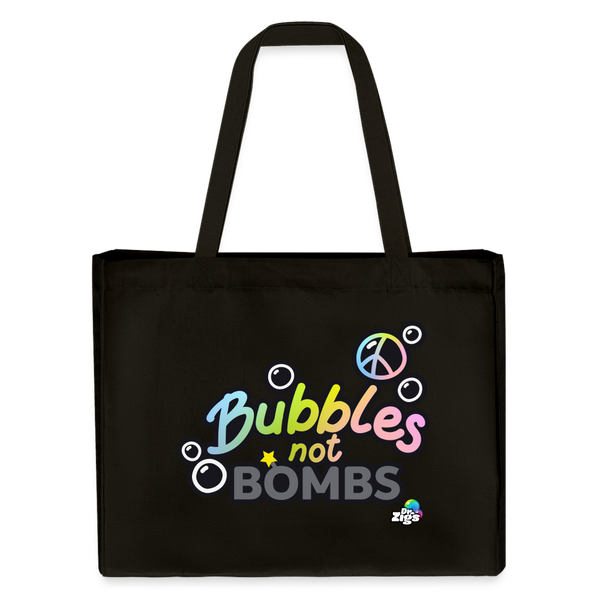 Bubbles Not B*mbs SHOPPING BAG - black