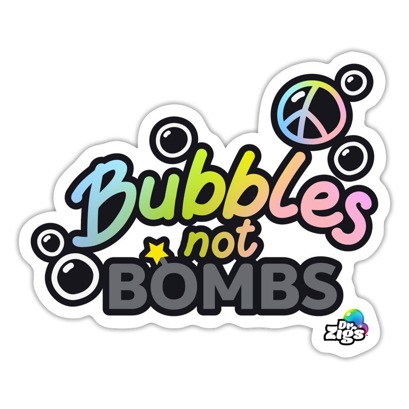 Bubbles Not B*mbs Sticker - white matte