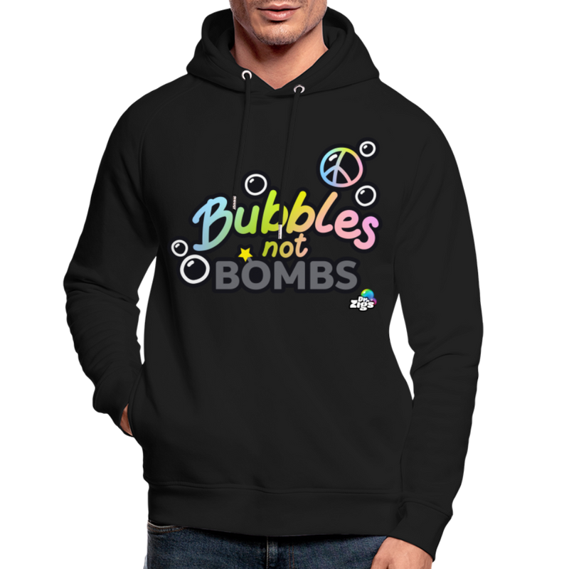 Bubbles Not B*ombs Unisex Organic Hoodie - black