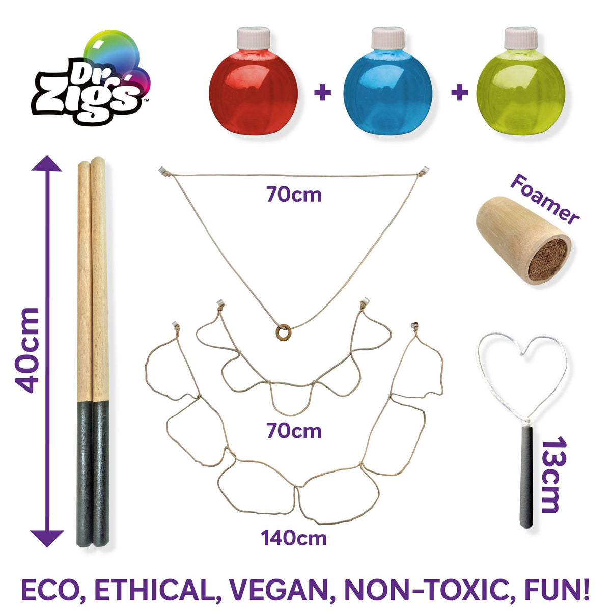 Bubble Wand Dr Zigs Sensory Play Bubbles - Kits De Bulles Géantes Pour Bubble Wand Dr Zigs Sensory Play Bubbles - Kits De Bulles Géantes Pour