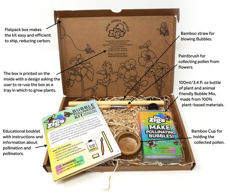 Dr Zigs Bubble Pollinator Kit | Pollinate Flowers with Bubbles!
